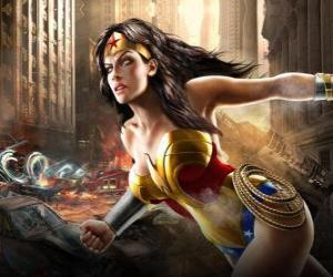 yapboz Wonder Woman güçlerini Superman benzer bir ölümsüz superheroine olduğunu